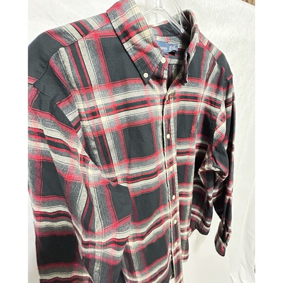 Ralph Lauren Mens XL Red Checkered Button Down Long Sleeve Shirt Schacket BNWOT - Picture 10 of 11